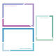 Modern Hue Border Flat Note Card Collection Image 2 of 3